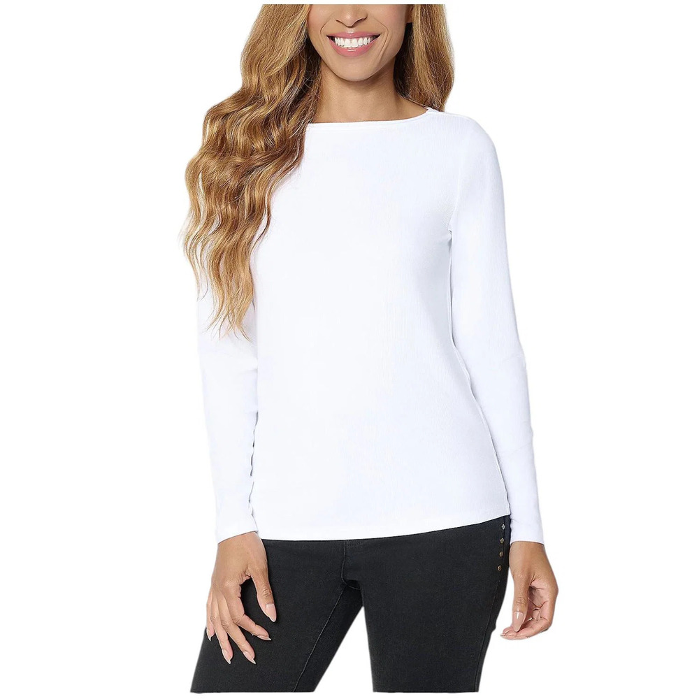 Me by Jennie Garth Denver Long Sleeve White - Regular